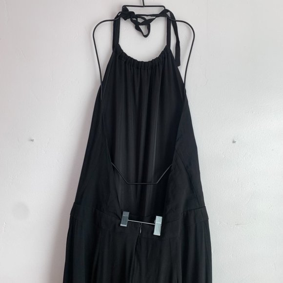 NWT Kling Black Halter Open Back Jumpsuit - Picture 6 of 8